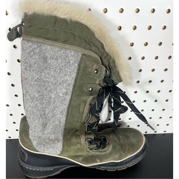 Sorel Tivoli high suede fur lined boots size 9.5 - Picture 3 of 9